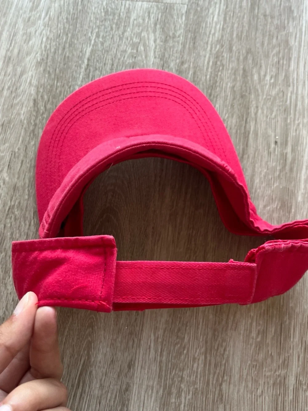 Alternative Apparel Red Visor with White 'W' Logo